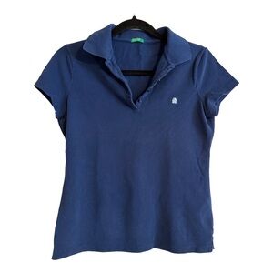 Classic Navy Blue Polo Shirt | United Colors of Benetton | Med
